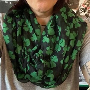 Green Clover Infinity Scarf